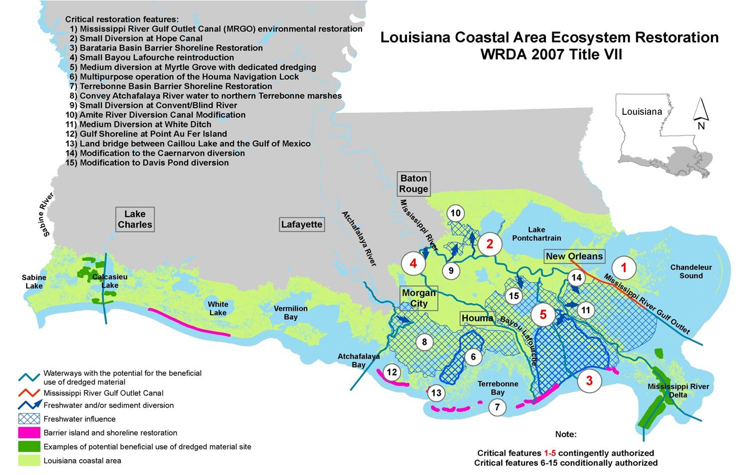 Louisiana Coastal Area 6 Restoration Program